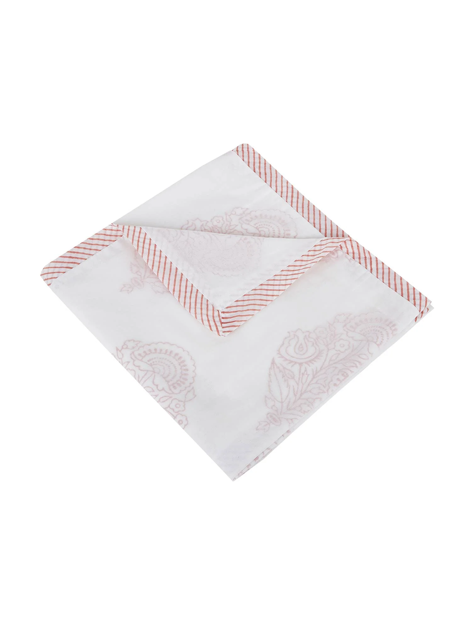 Receiving/Stroller Blanket: Handmade, Block-Printed Cotton - Image 3