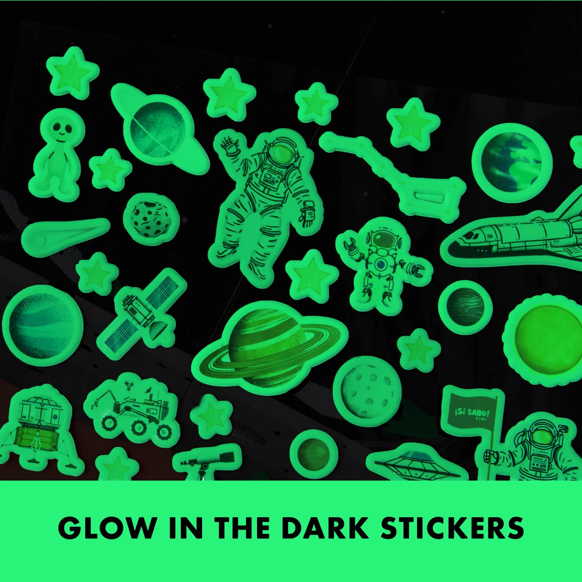 Reusable Space Puffy Sticker Activity Book For Kids - Image 4