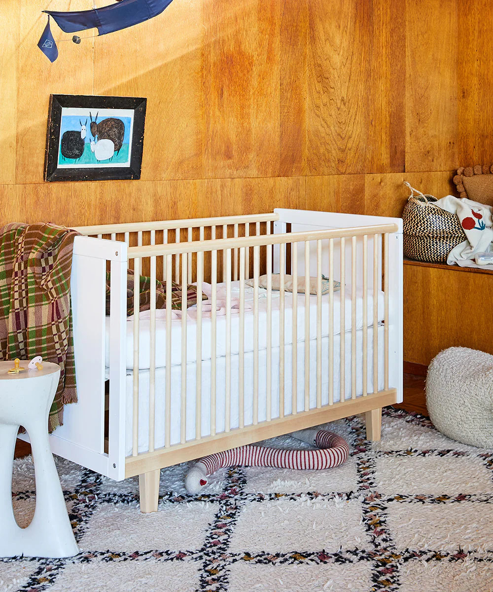 Rhea Crib - Birch - White