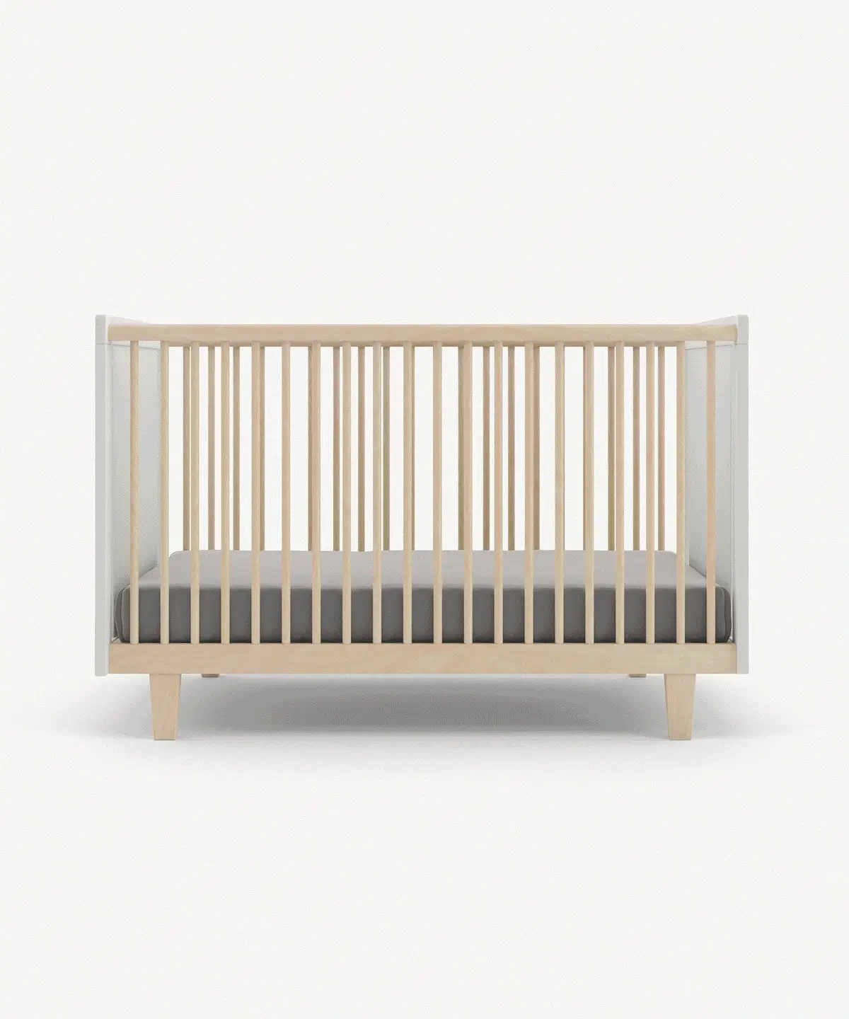 Rhea Crib - Birch - White - Image 4