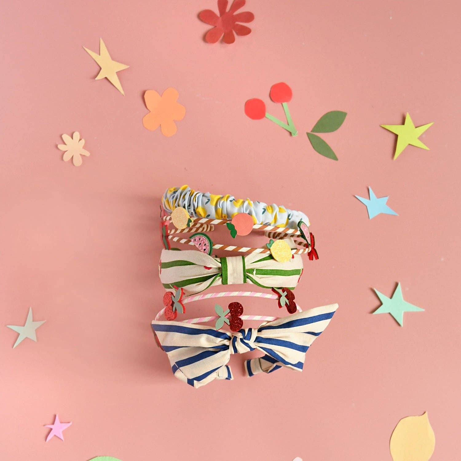 Riviera Stripe Tie Headband - Image 3