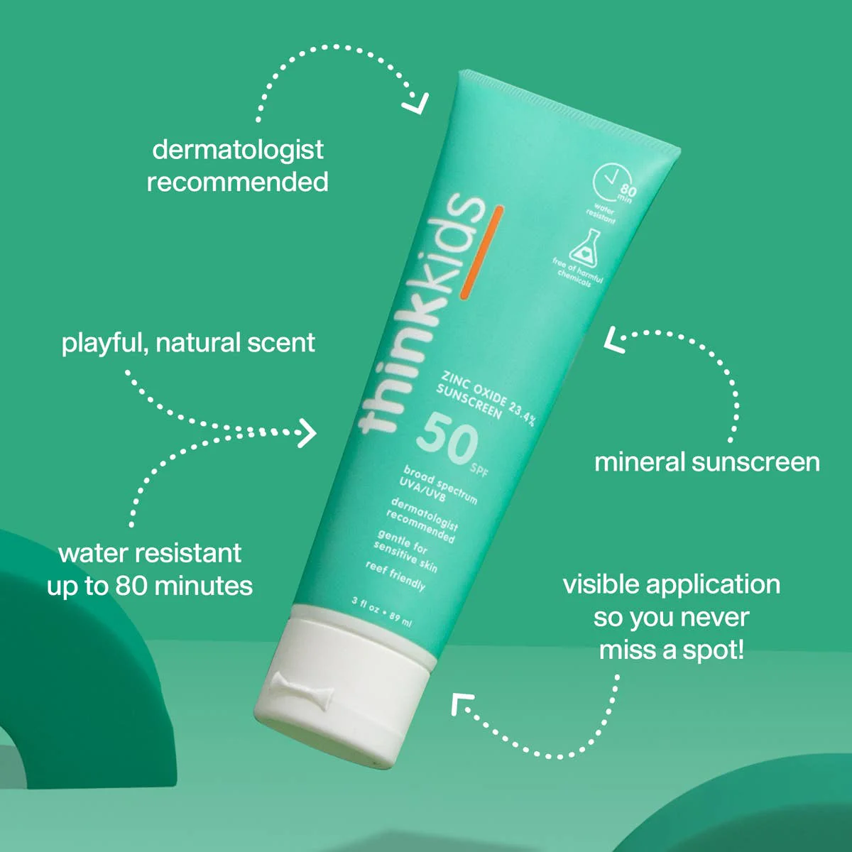 Think Kids SPF 50 Sunscreen 3 oz