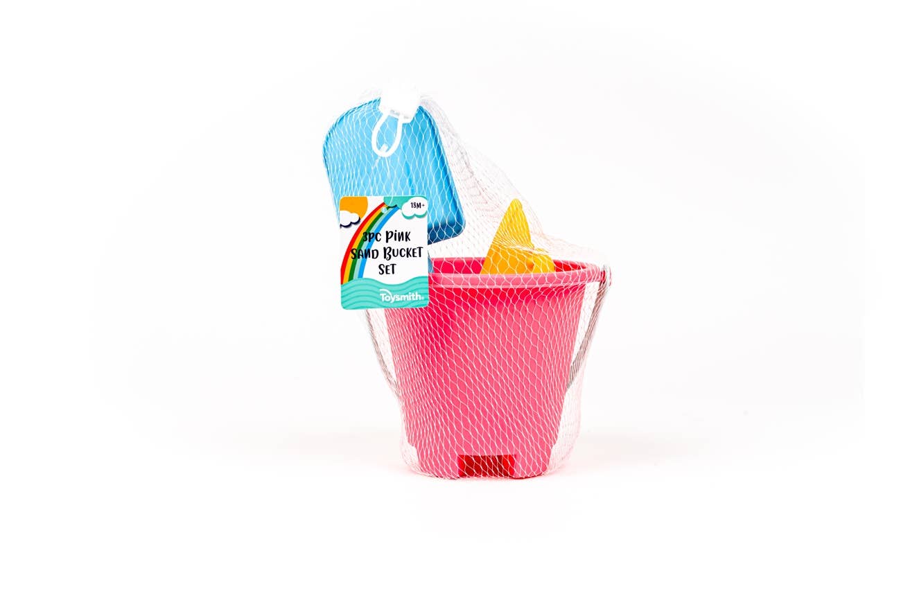 Toysmith 3-Piece Pink Sand Bucket Set - Image 2