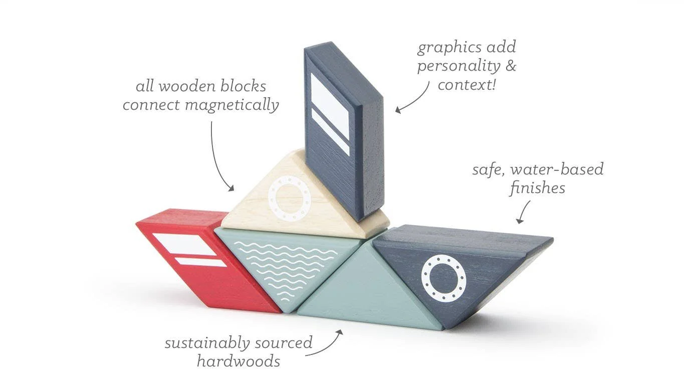 Travel Pals - Magnetic Wooden Block Set - Image 3