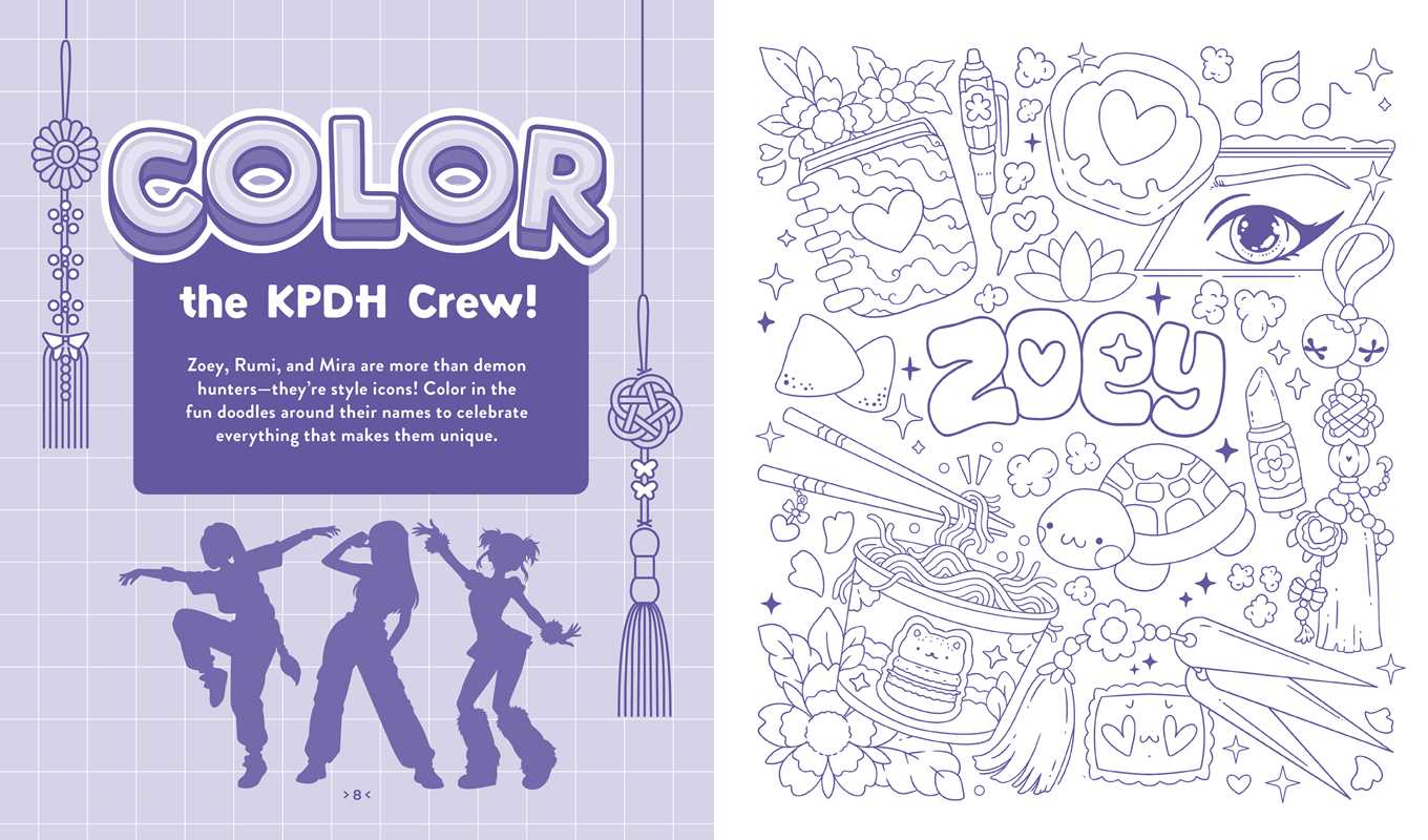 Unofficial KPop Demon Hunters Activity Book by Lila Violet - Image 5