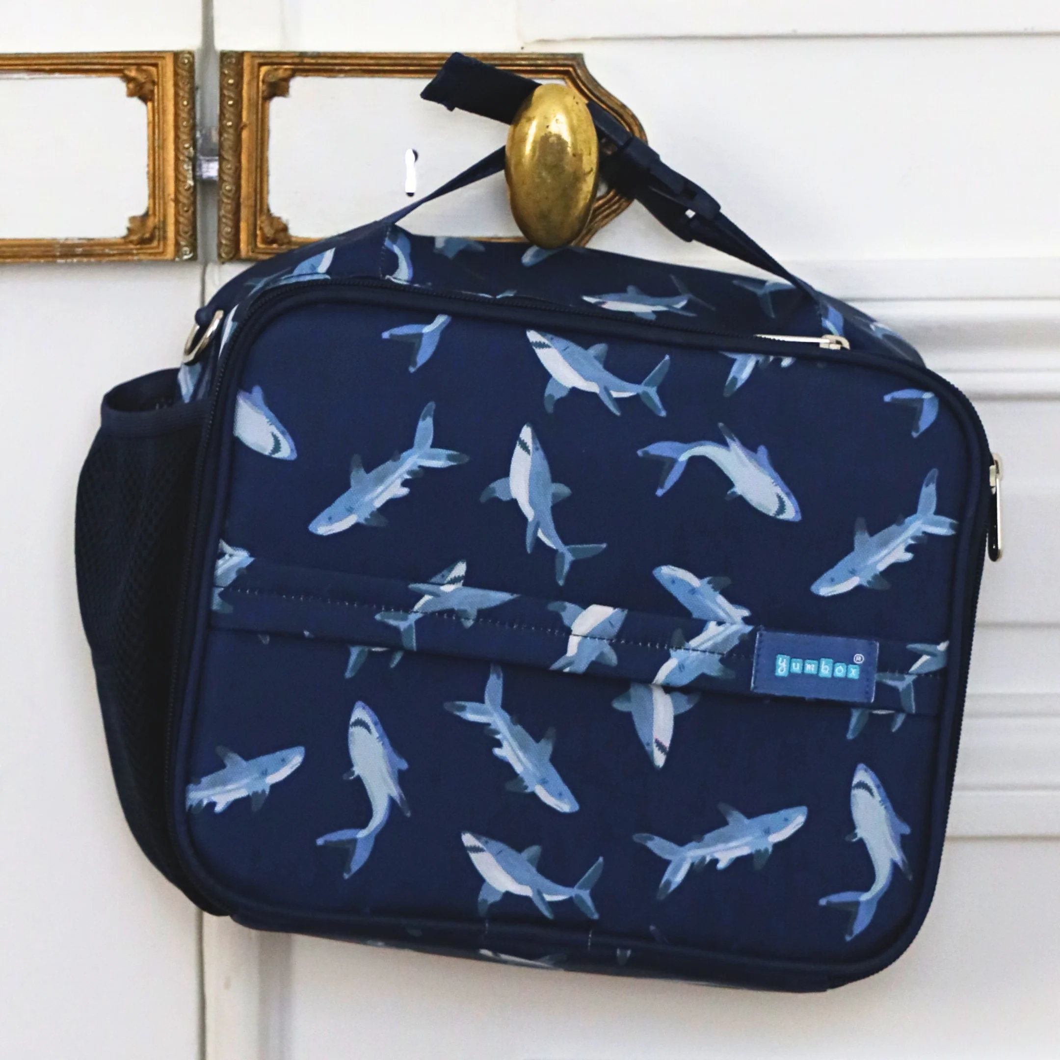 Yumbox Kids Lunch Bag – Shark Print, Insulated, 3-Way Carry - Image 12